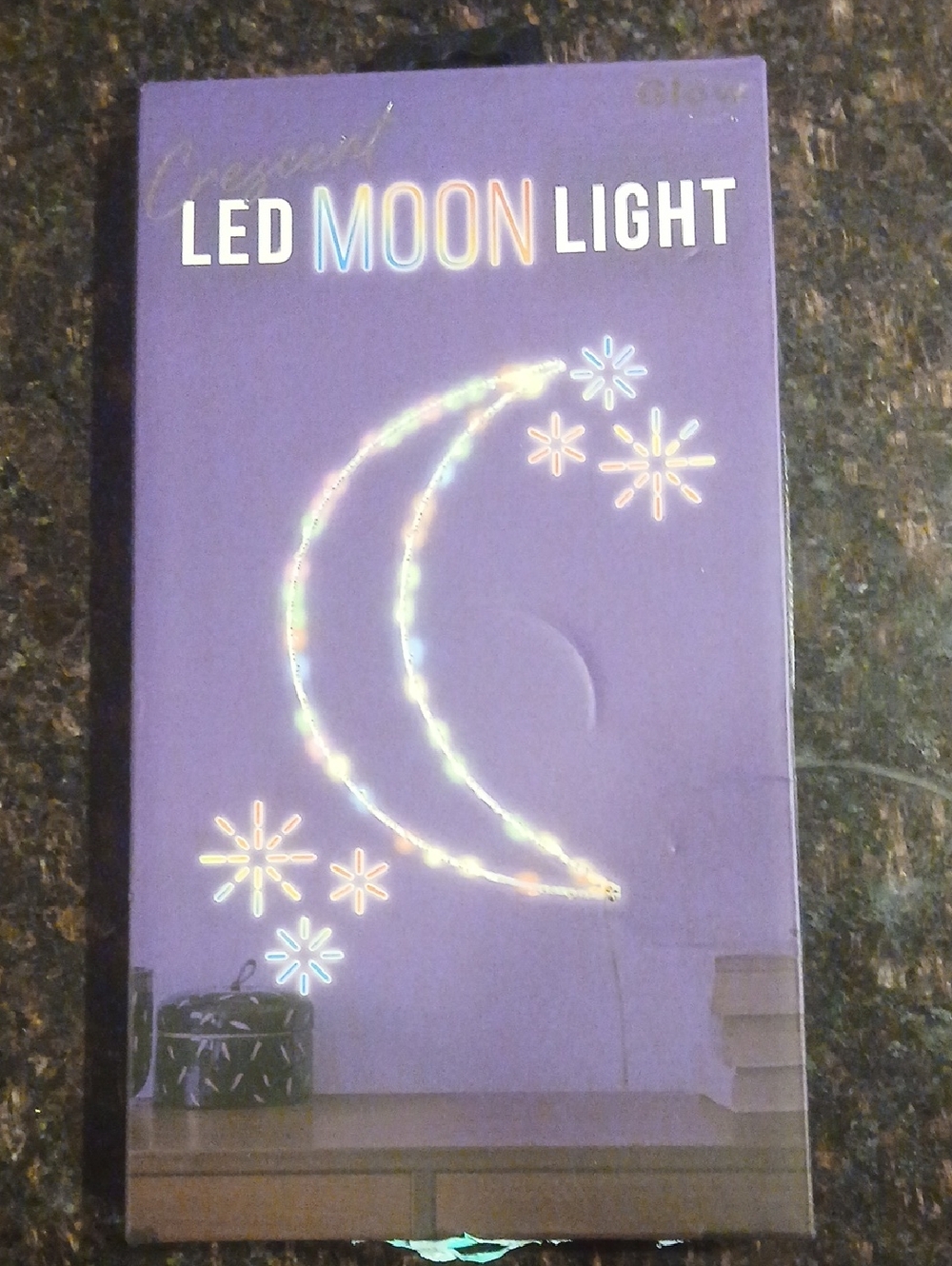 LED Moon Light Wall Décor - Purple